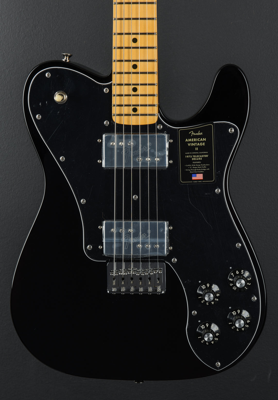 American Vintage II 1975 Telecaster Deluxe - Black