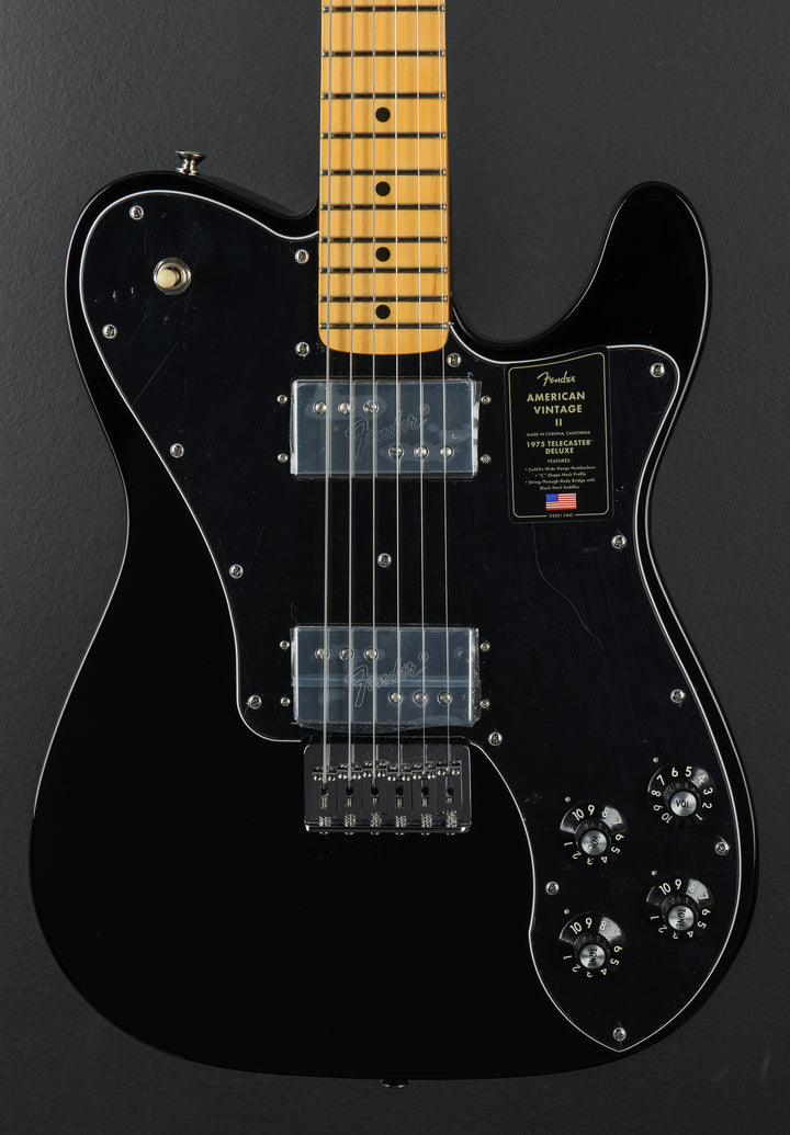 American Vintage II 1975 Telecaster Deluxe - Black