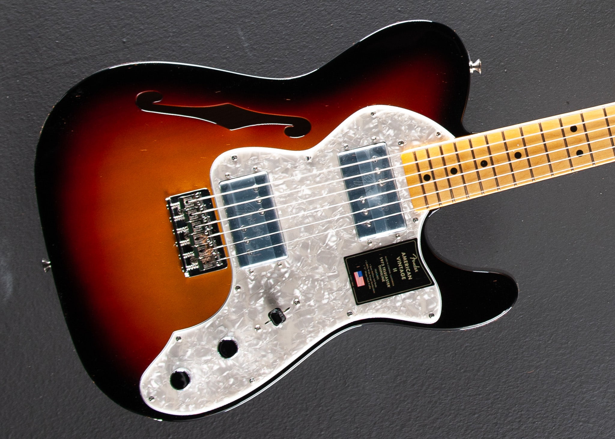 American Vintage II 1972 Telecaster Thinline - 3 Color Sunburst