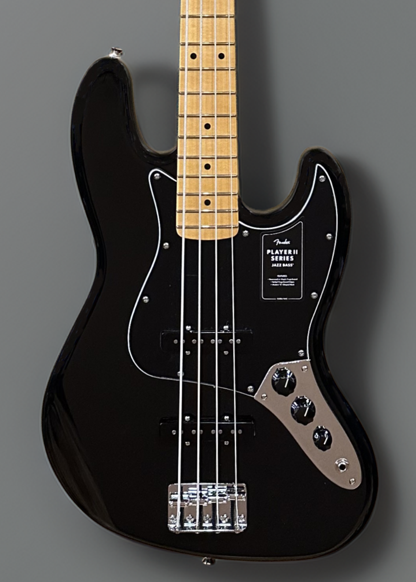 Player II Jazz Bass - Black w/Maple
