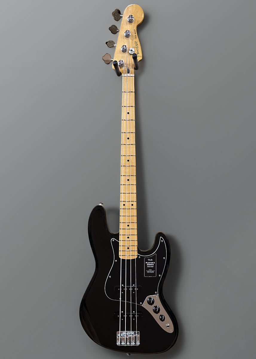 Player II Jazz Bass - Black w/Maple