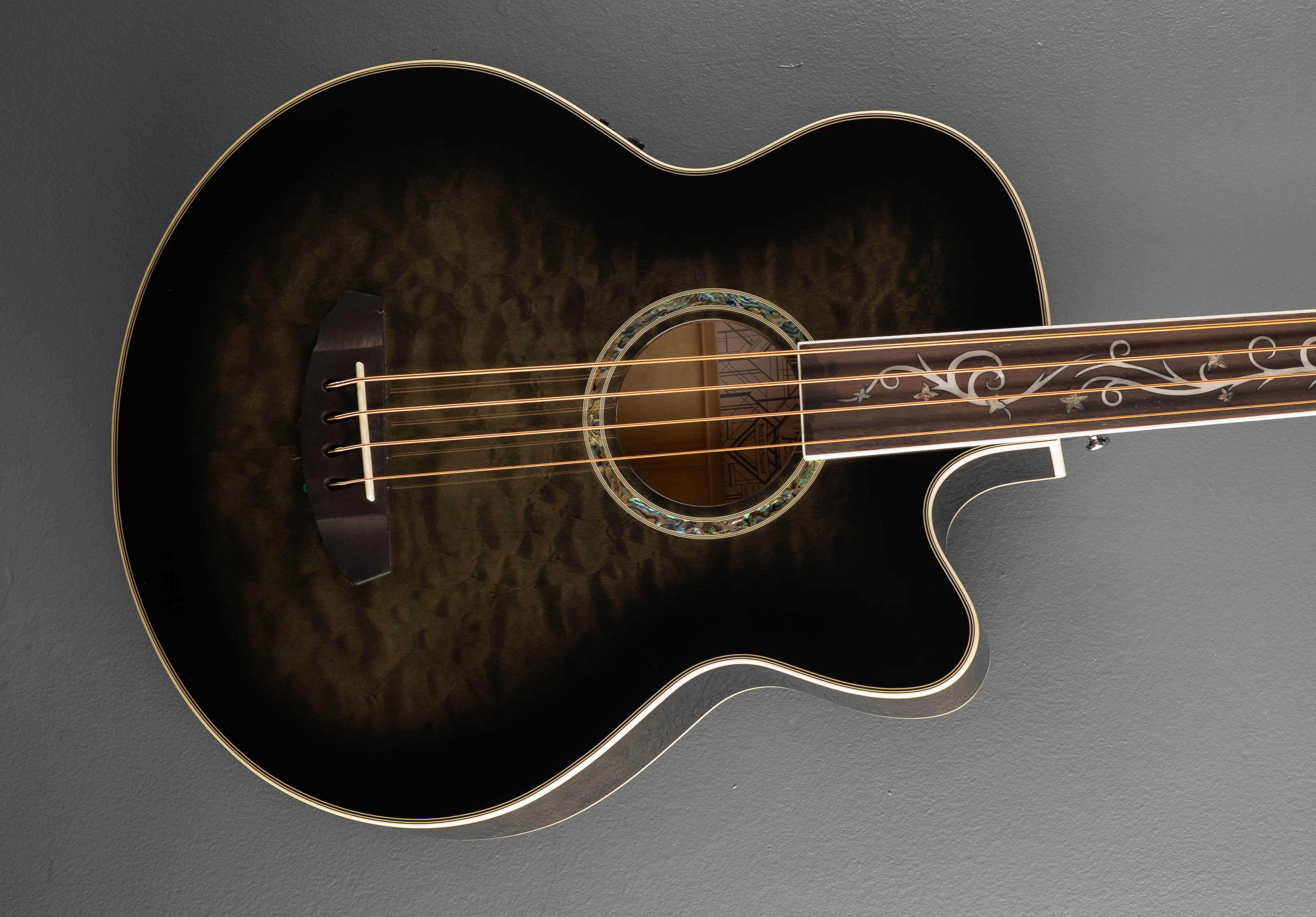 HARRY　狼煙 BASS DUB Dragonfly 4 Fretless Bass - Smoke Burst – Dave's Guitar Shop