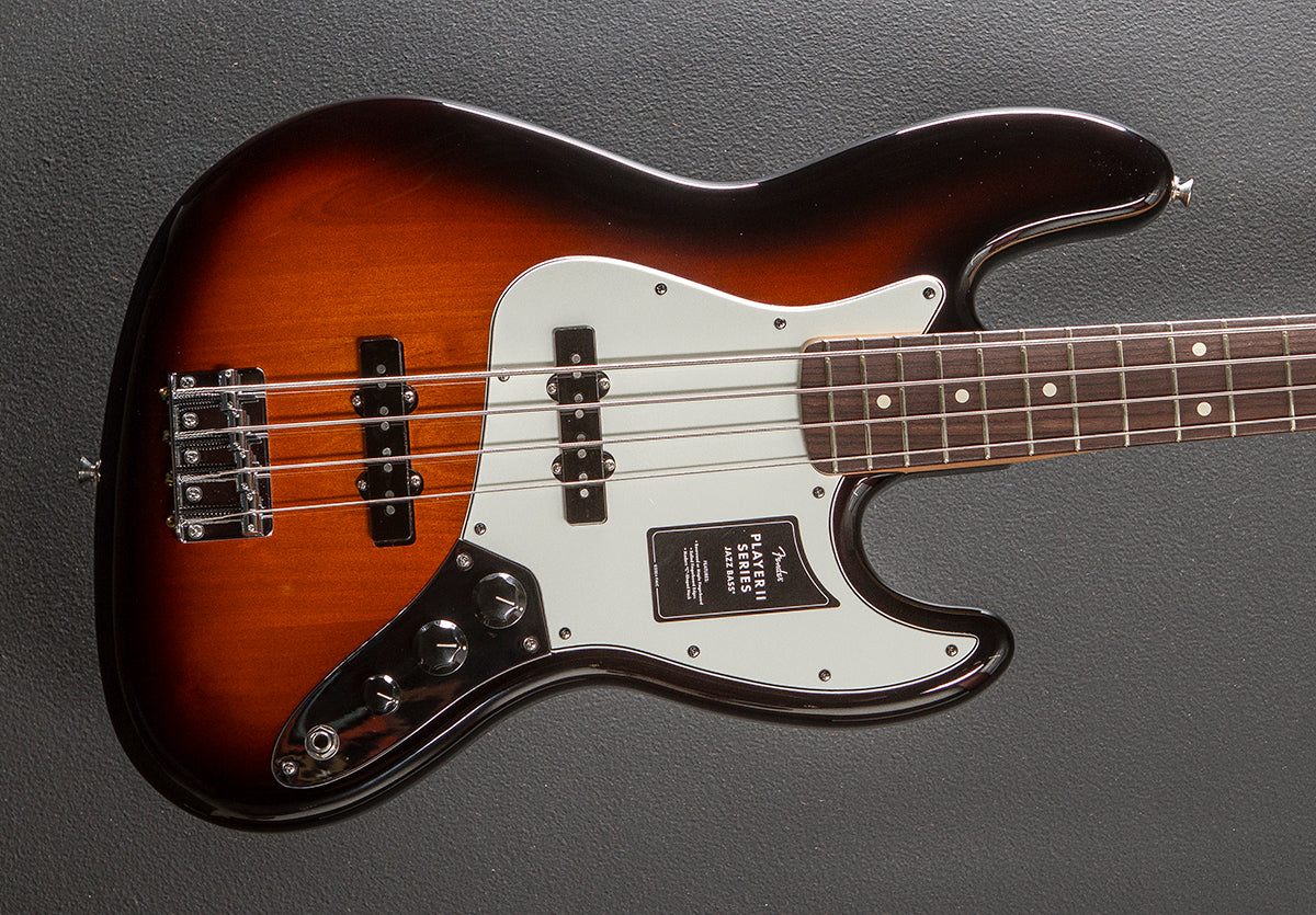 Player II Jazz Bass - 3 Color Sunburst w/Rosewood – Dave's Guitar Shop