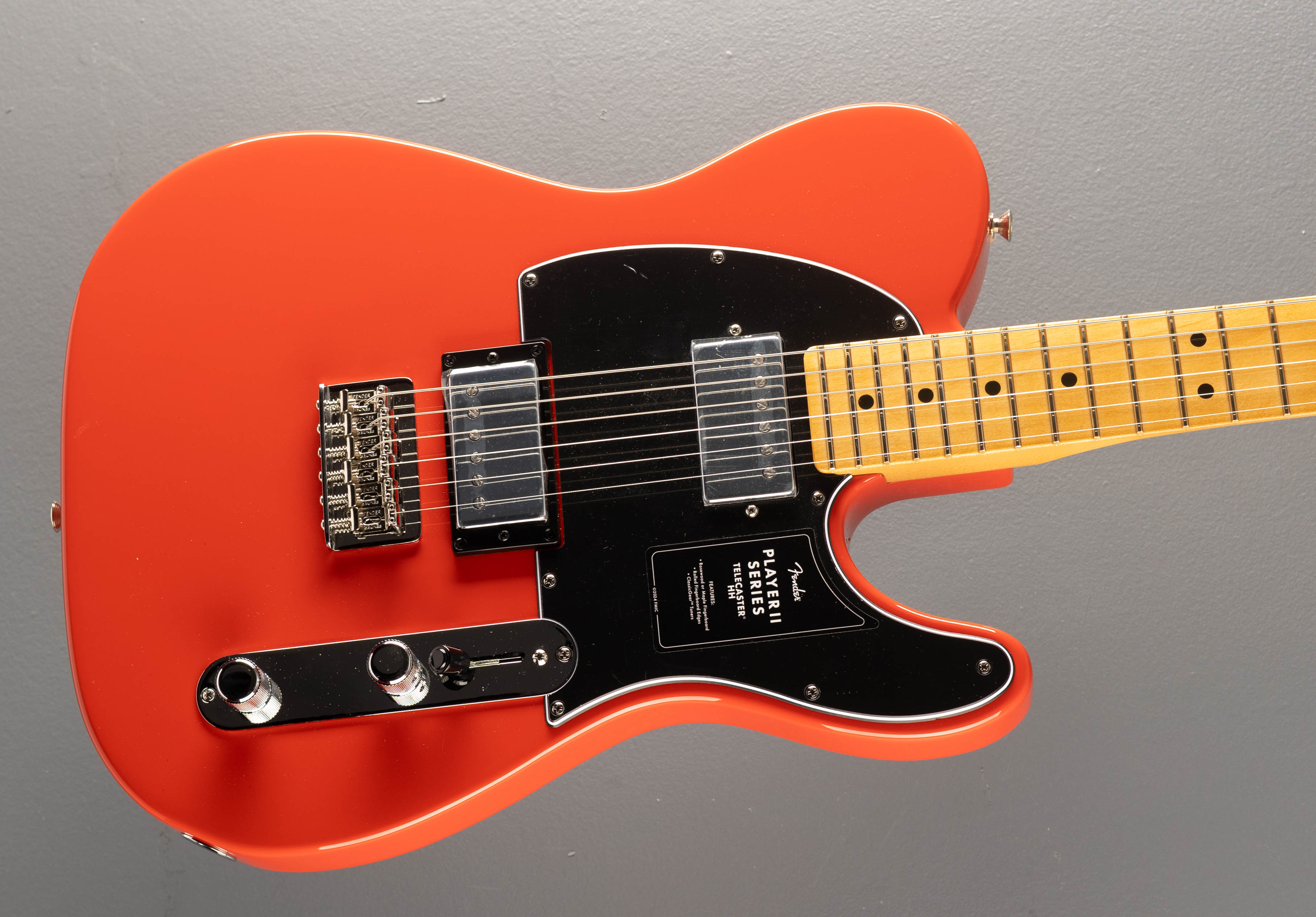 Player II Telecaster HH - Coral Red w/Maple – Dave's Guitar Shop