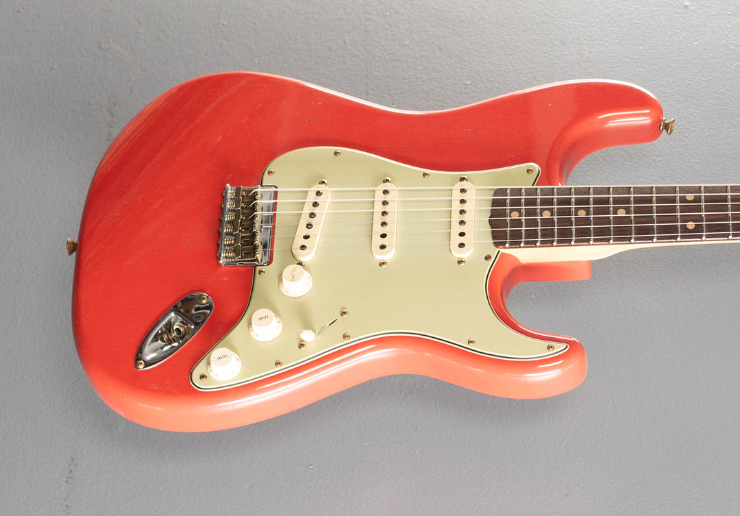 1960 Journeyman Relic Hardtail Stratocaster - Fiesta Red