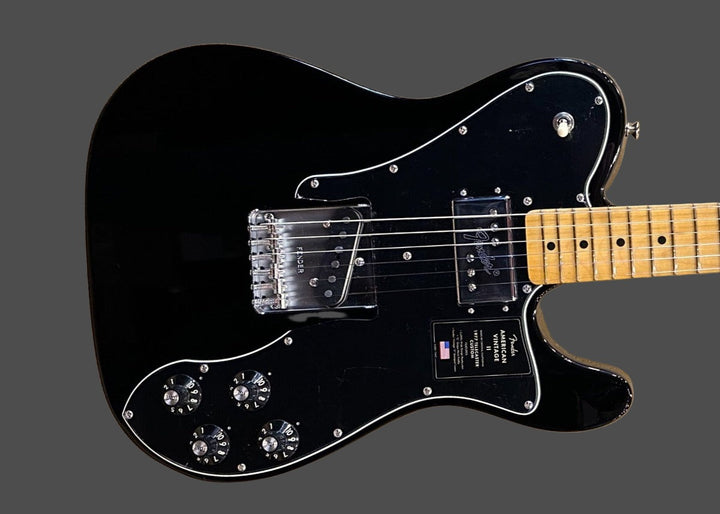 American Vintage II 1977 Telecaster Custom - Black w/Maple