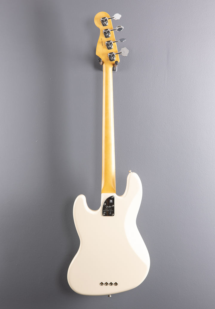American Professional II Jazz Bass - Olympic White w/Maple
