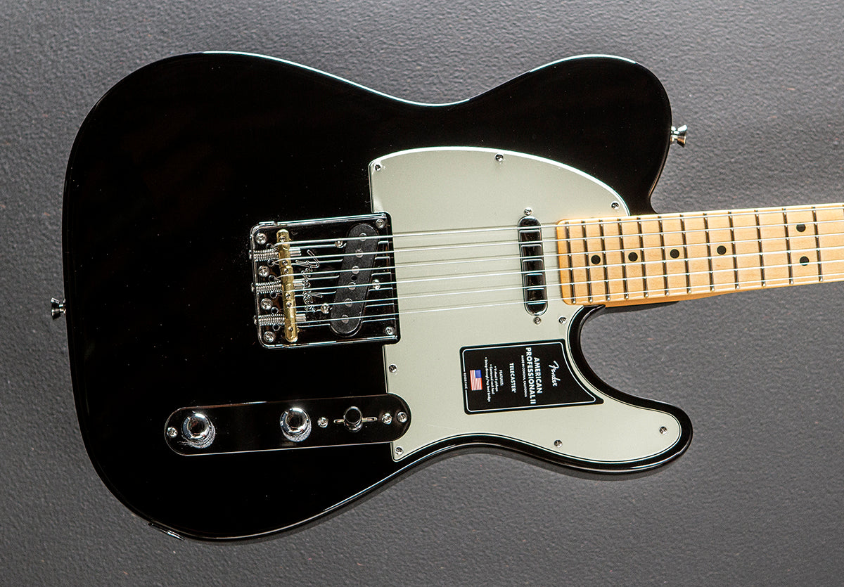 Fender american professional clearance telecaster black
