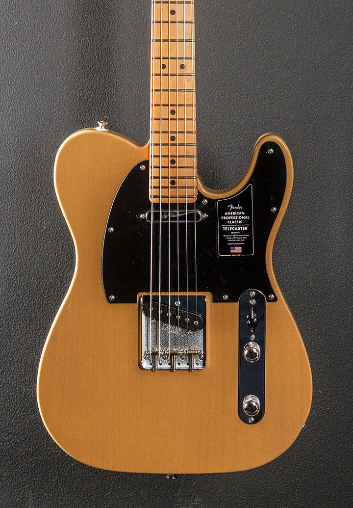 American Professional Classic Telecaster - Butterscotch Blonde w/Maple