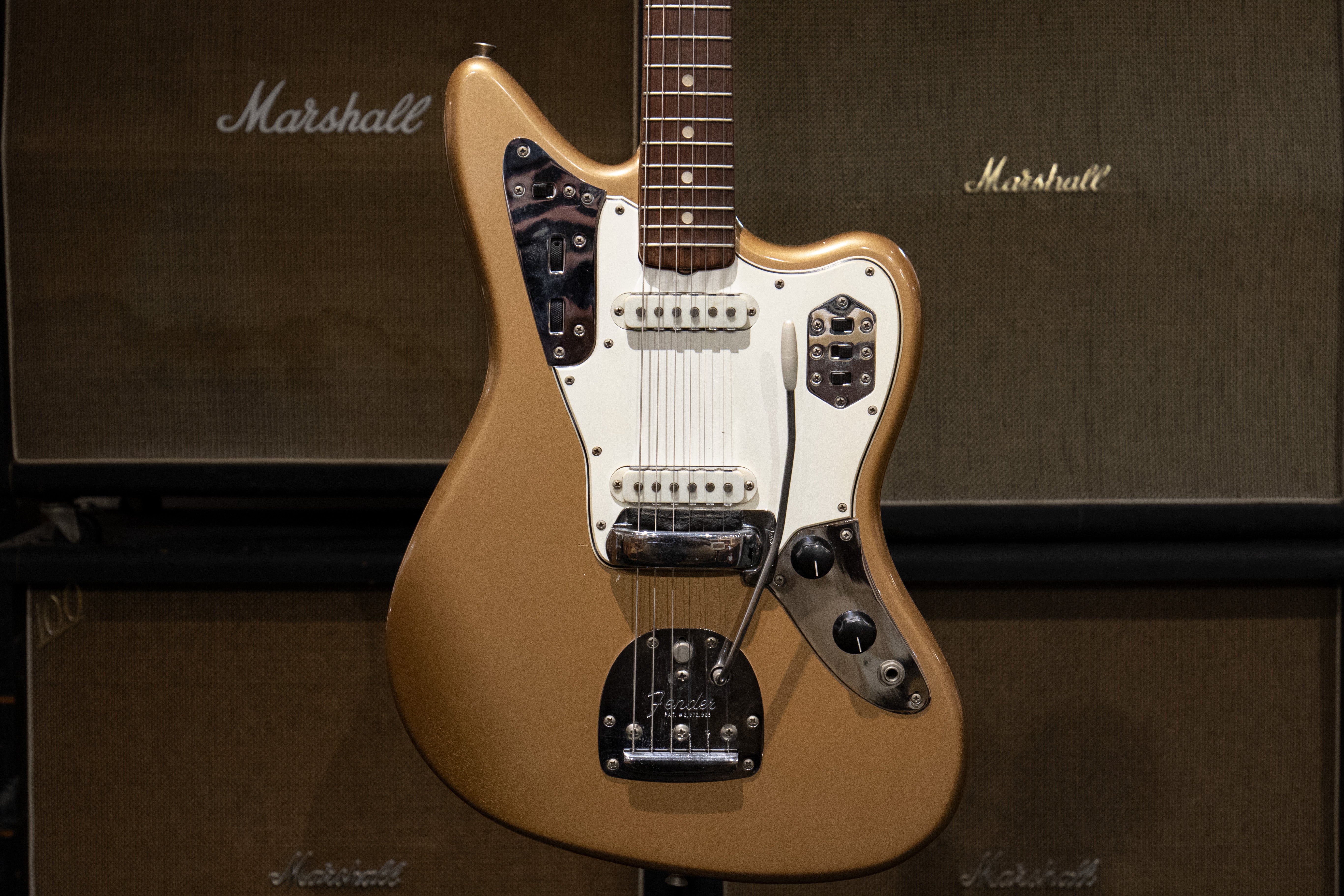 1964 Fender Jaguar - Shoreline Gold – Dave's Guitar Shop