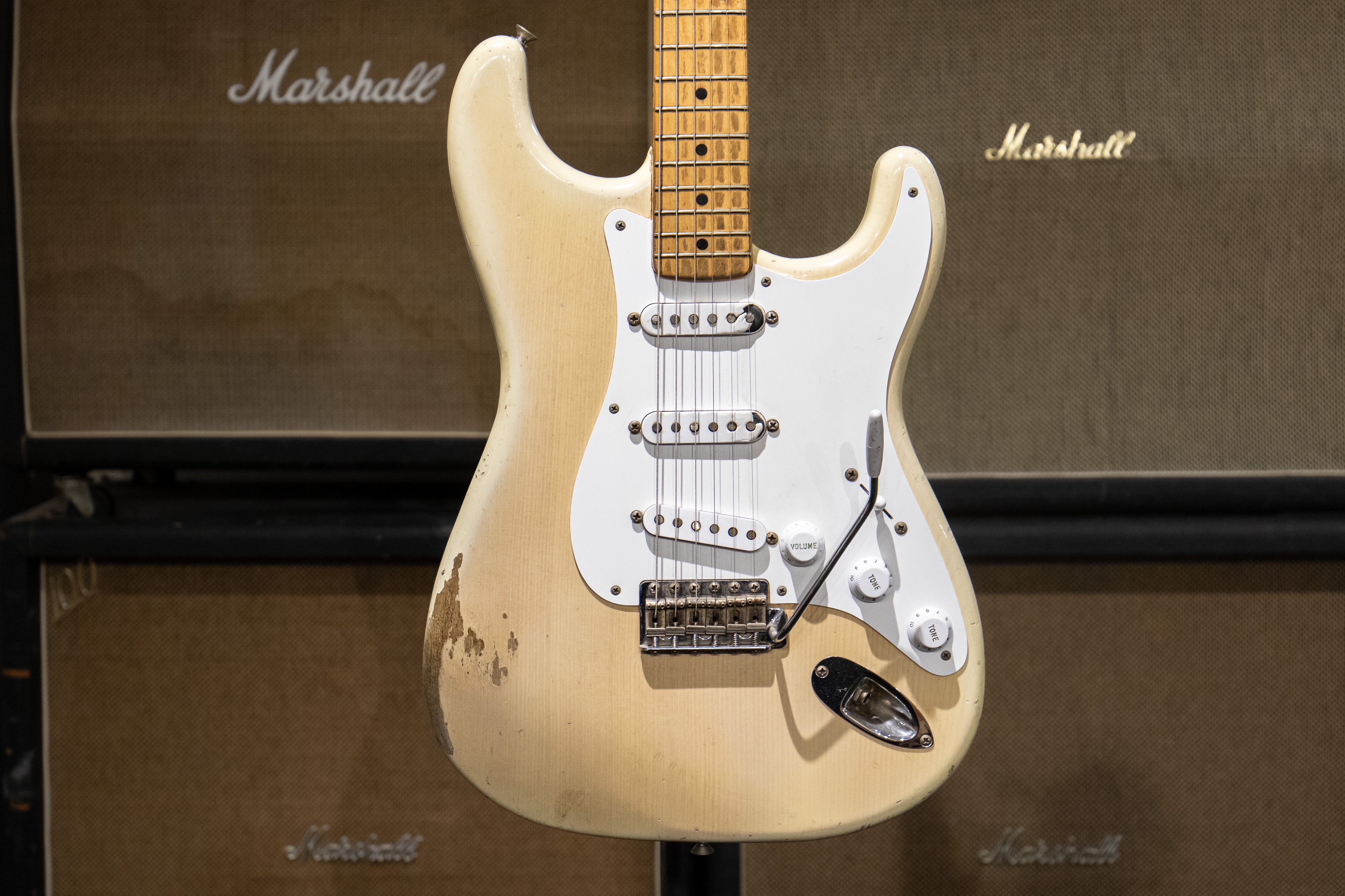 1955 Fender Stratocaster Blonde Dave s Guitar Shop