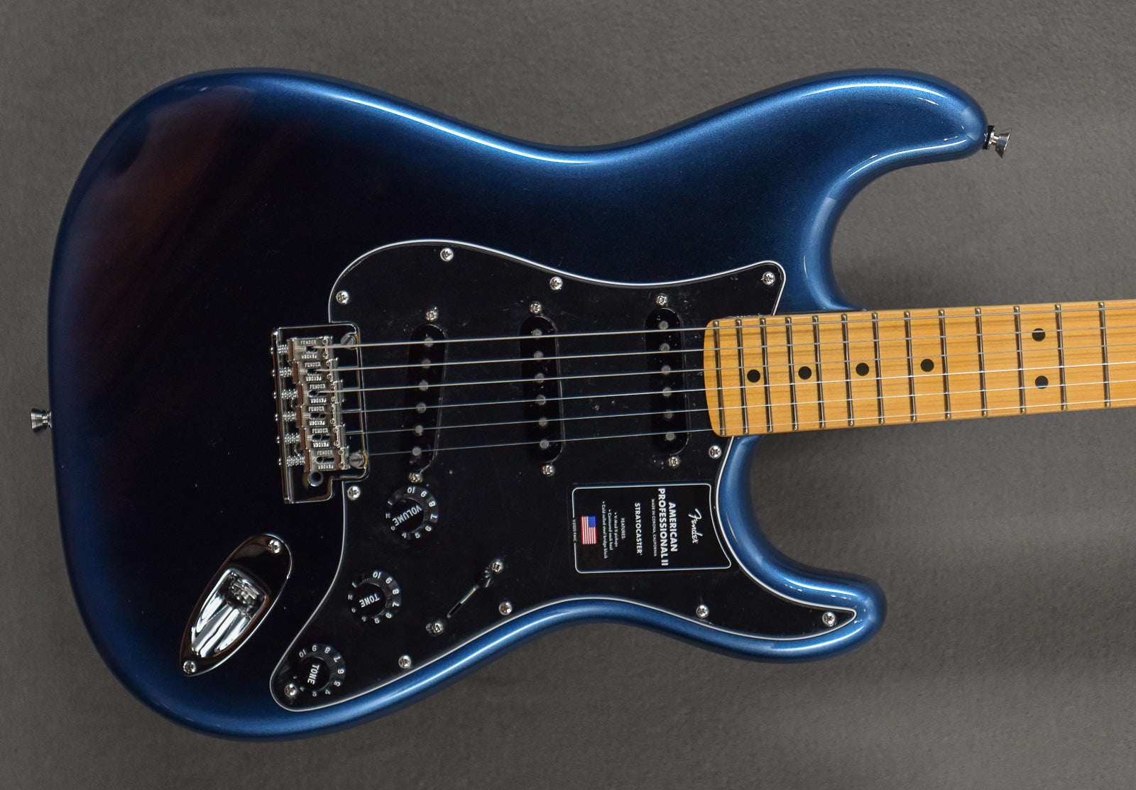 American Professional II Stratocaster Dark Night w Maple Fingerboard Dave s Guitar Shop