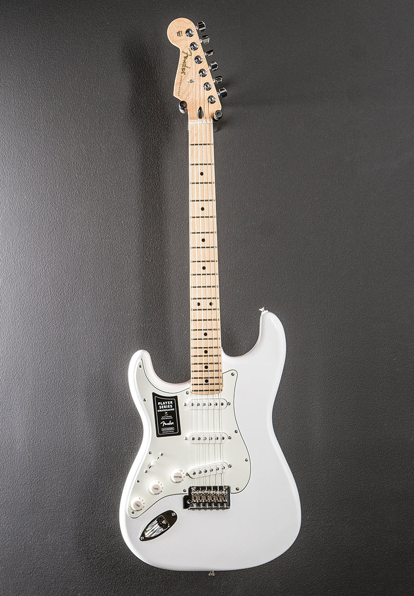 Player Stratocaster Left Hand - Polar White w/Maple