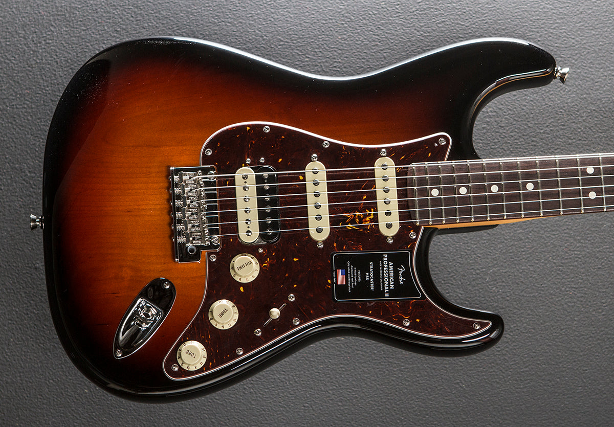 American Professional II Stratocaster HSS - 3 Color Sunburst w