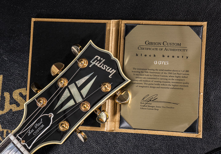 50th Anniversary 1960 "Black Beauty" Les Paul Custom &