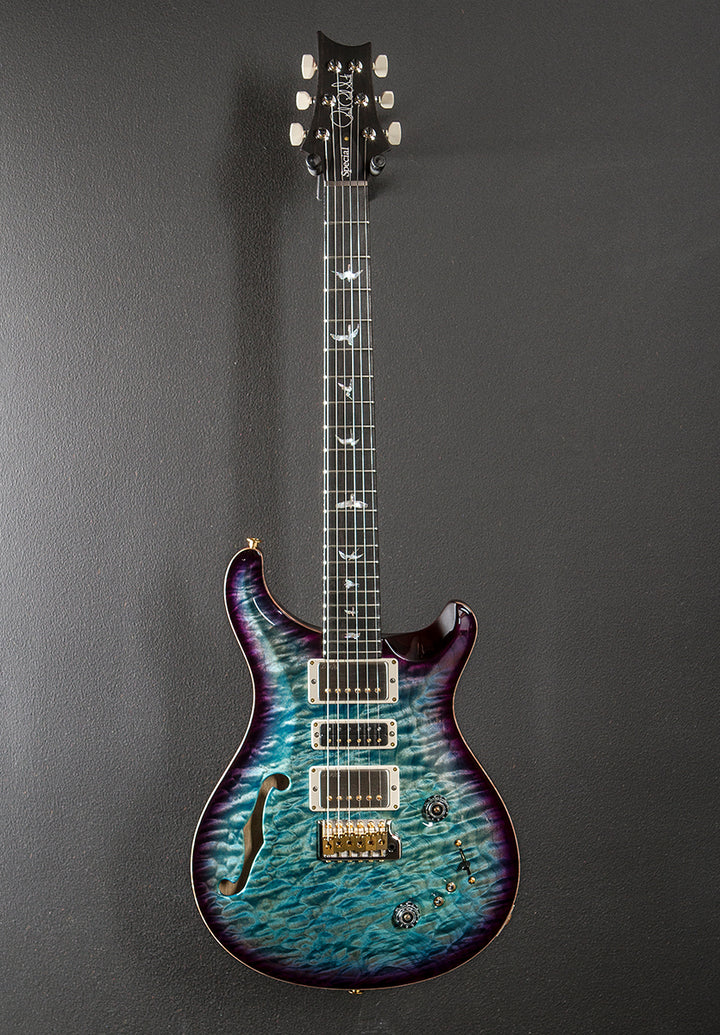 Special Semi-Hollow Wood Library Limited - Aquableux Purple Burst w/Korina