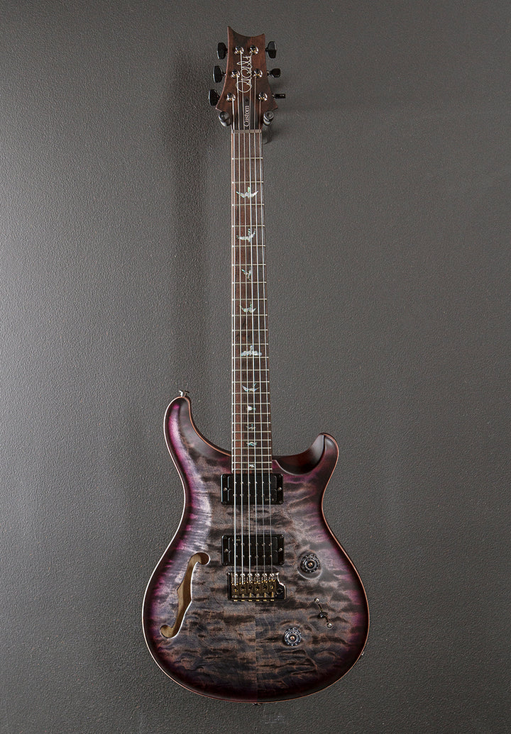 Custom 24 Semi-Hollow Wood Library Limited - Charcoal Purple Burst w/Korina