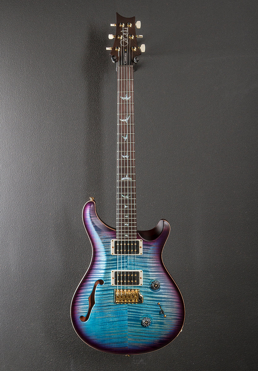 Custom 24 Semi-Hollow Wood Library Limited - Aquableux Purple