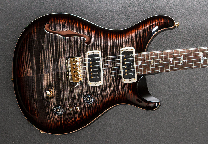40th Anniversary Custom 24-08 Semi-Hollow Limited Edition - Charcoal Tri-Color Burst