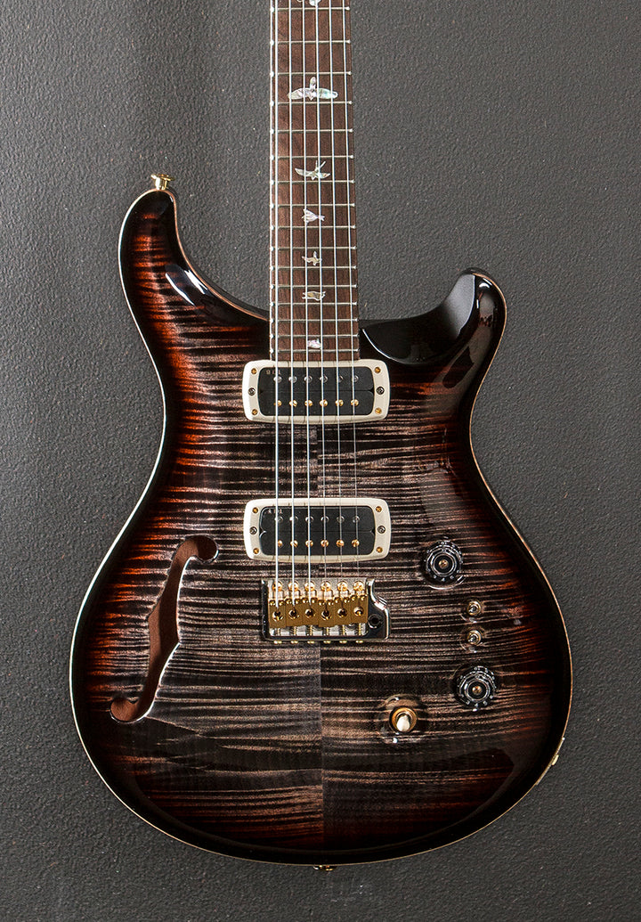 40th Anniversary Custom 24-08 Semi-Hollow Limited Edition - Charcoal Tri-Color Burst
