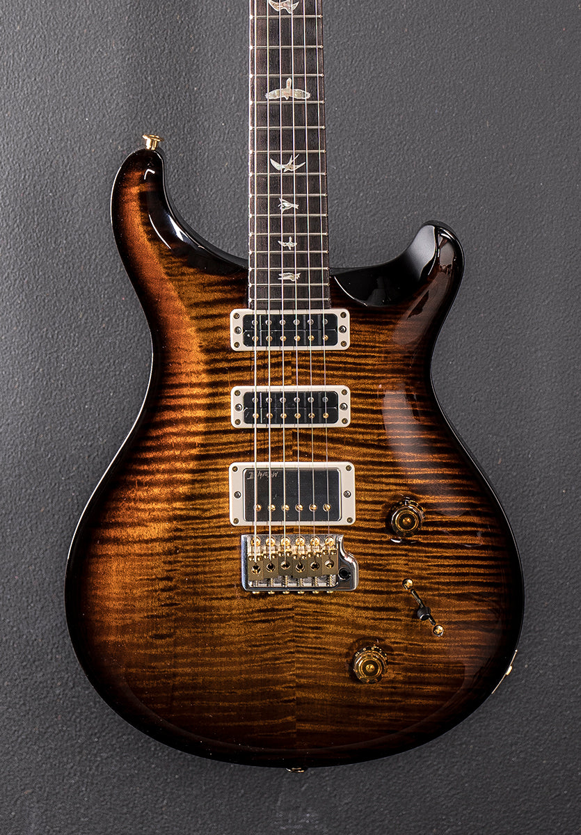 Studio 10 Top - Black Gold Wraparound Burst