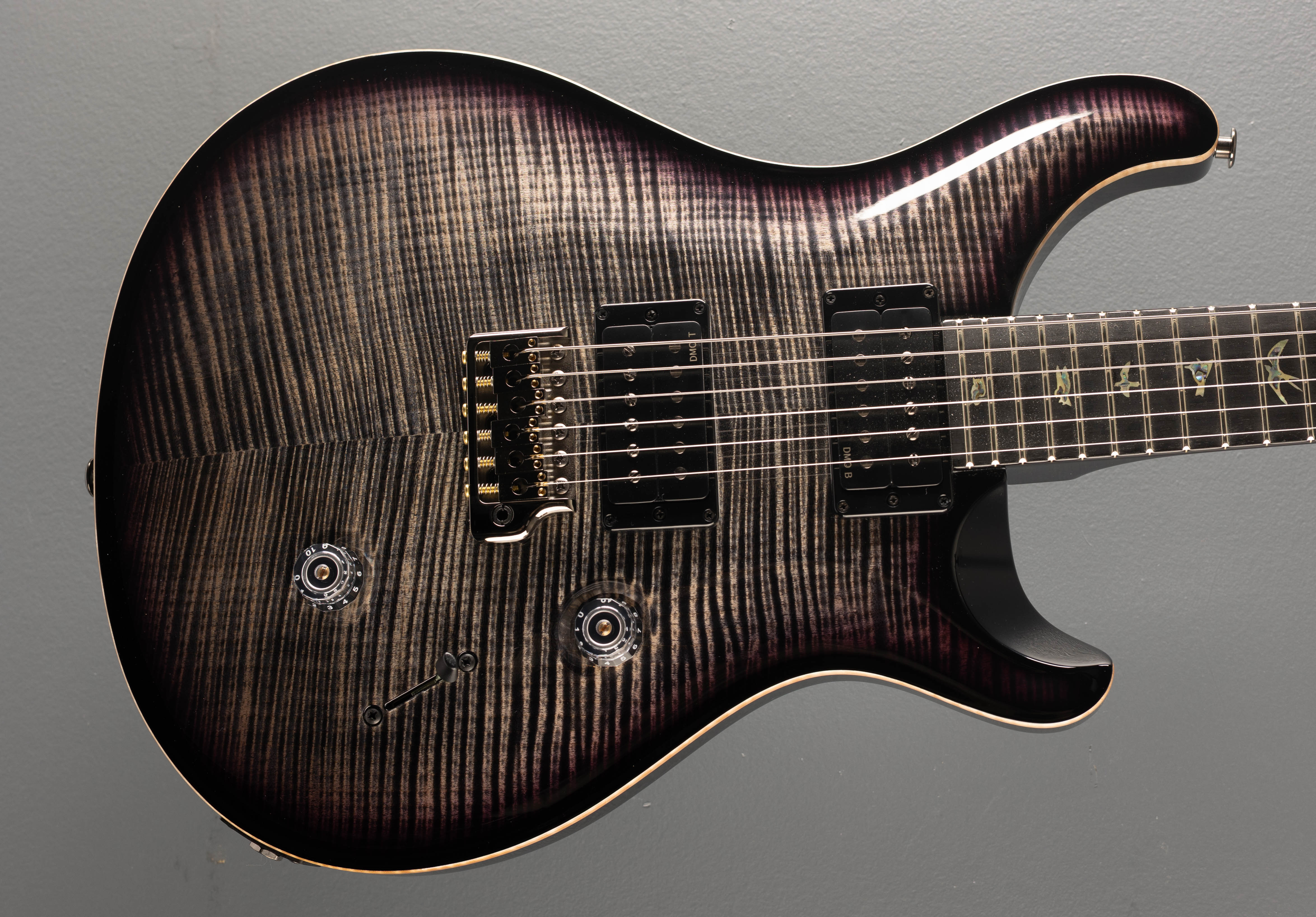 Custom 24 10 Top w/ Korina - Charcoal Purple Smokeburst – Dave's
