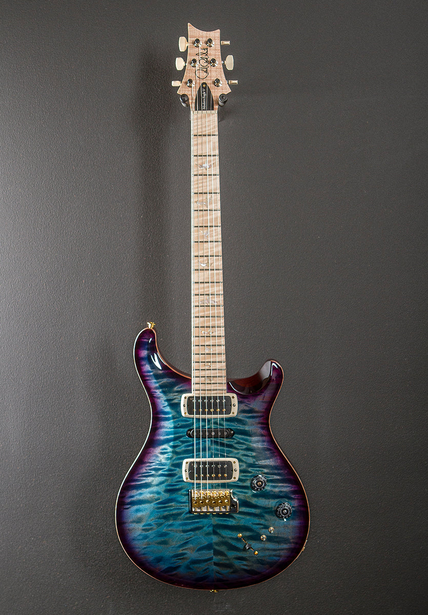 Modern Eagle V Wood Library Limited - Aquableux Purple Burst w/Ash