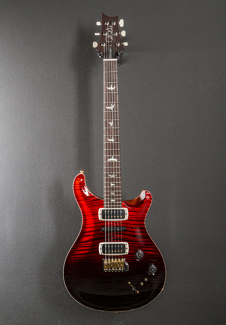 Modern Eagle V Wood Library Limited - Fire Red to Gray Black Fade w/Brazilian