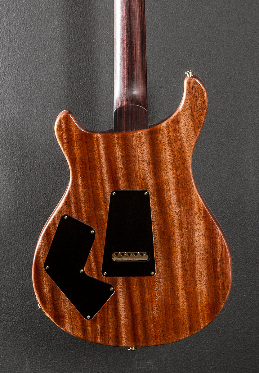 Modern Eagle V Wood Library Limited - Fire Red to Gray Black Fade w/Brazilian