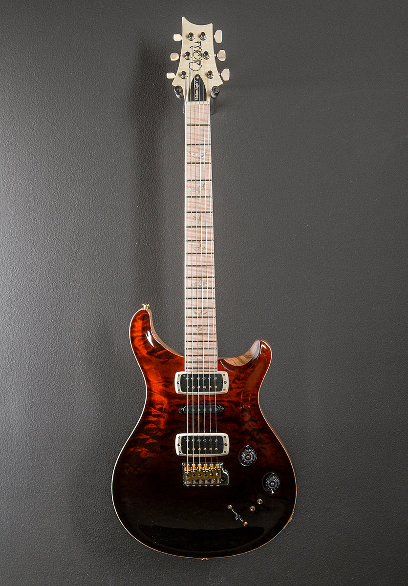 Modern Eagle V Wood Library Limited - Fire Red to Gray Black Fade w/Ash