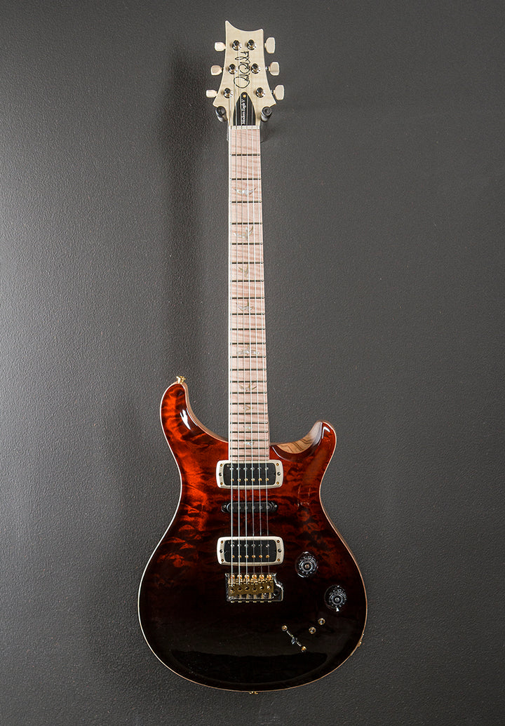 Modern Eagle V Wood Library Limited - Fire Red to Gray Black Fade w/Ash