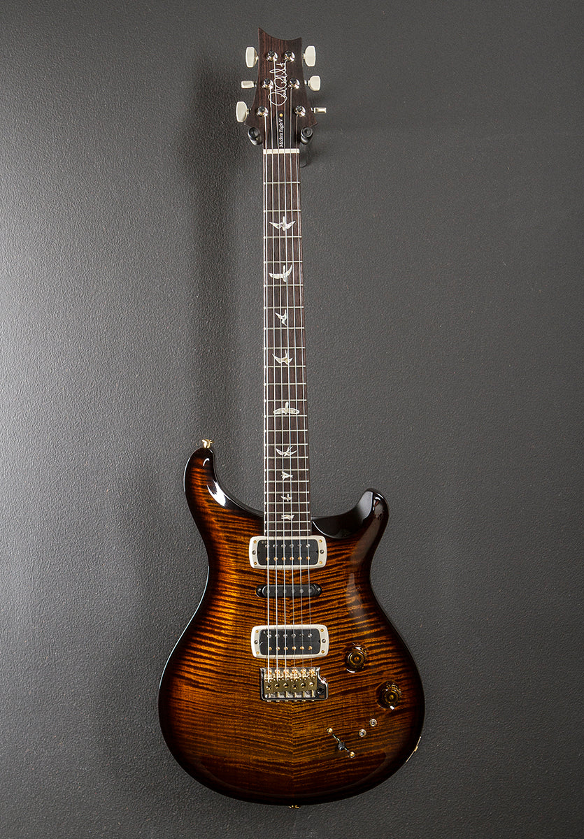 Modern Eagle V 10 Top - Black Gold Wraparound Burst