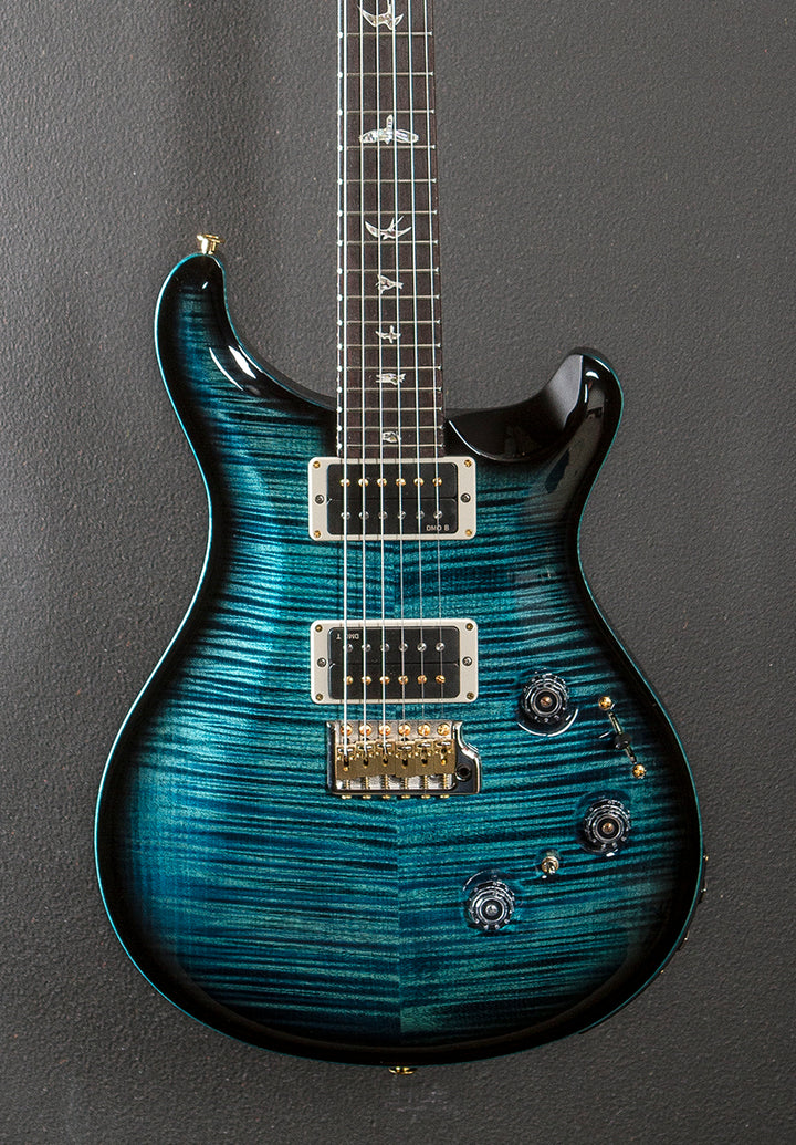 Custom 24 Piezo 10 Top - Cobalt Blue Smokeburst