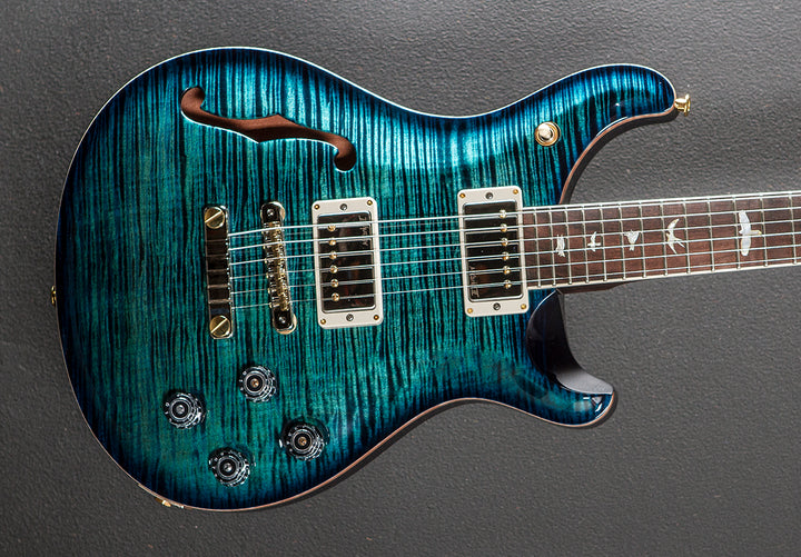 McCarty 594 Semi-Hollow Wood Library Limited - Cobalt Blue w/Brazilian