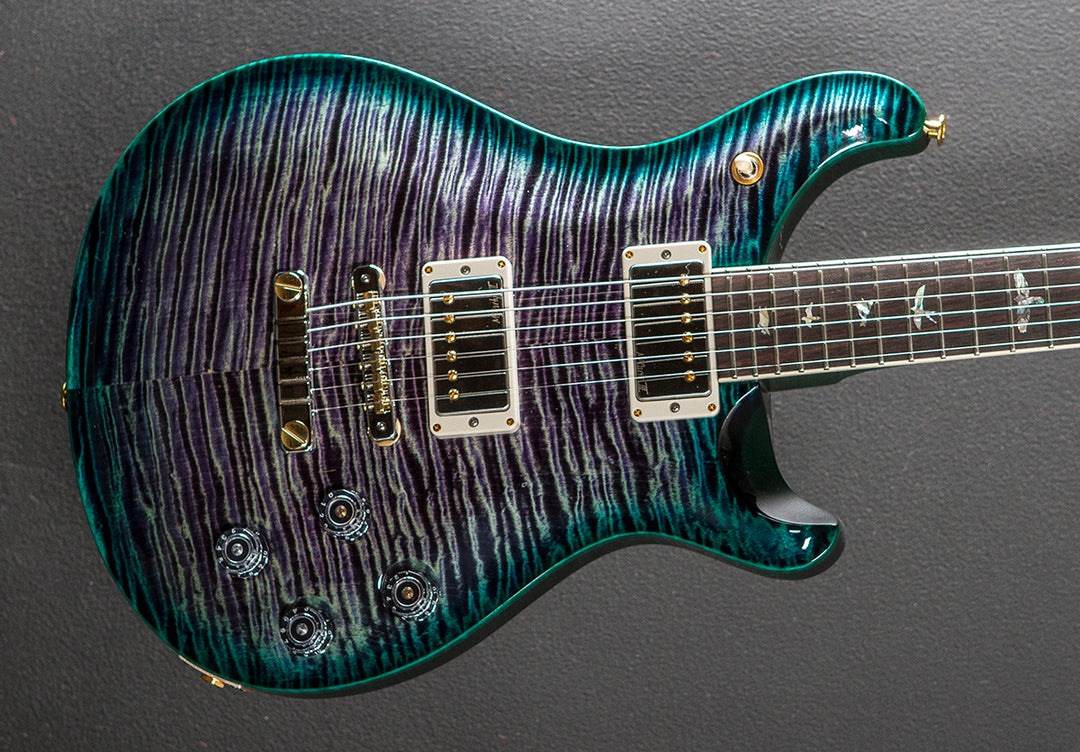 McCarty 594 10 Top - Charcoal Teal Green Burst