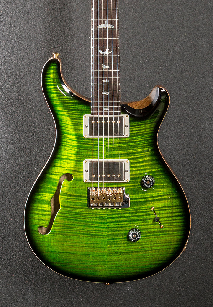 Custom 24 Semi-Hollow Wood Library Limited - Eriza Verde Smokeburst w/Korina