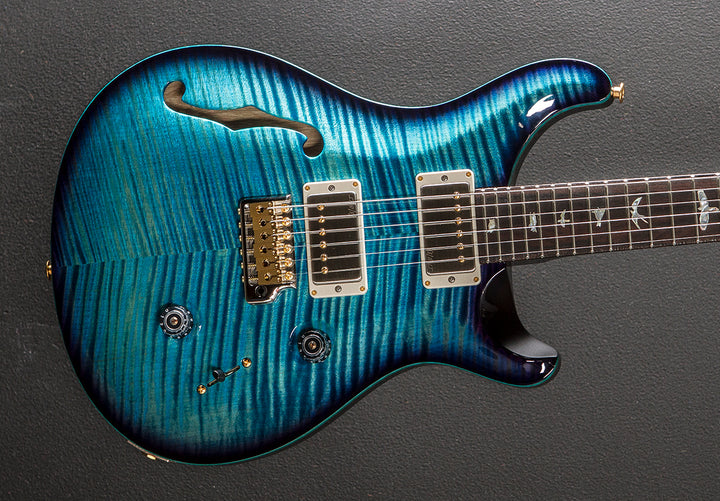 Custom 24 Semi-Hollow Wood Library Limited - Aquableux Purple Burst w/Korina