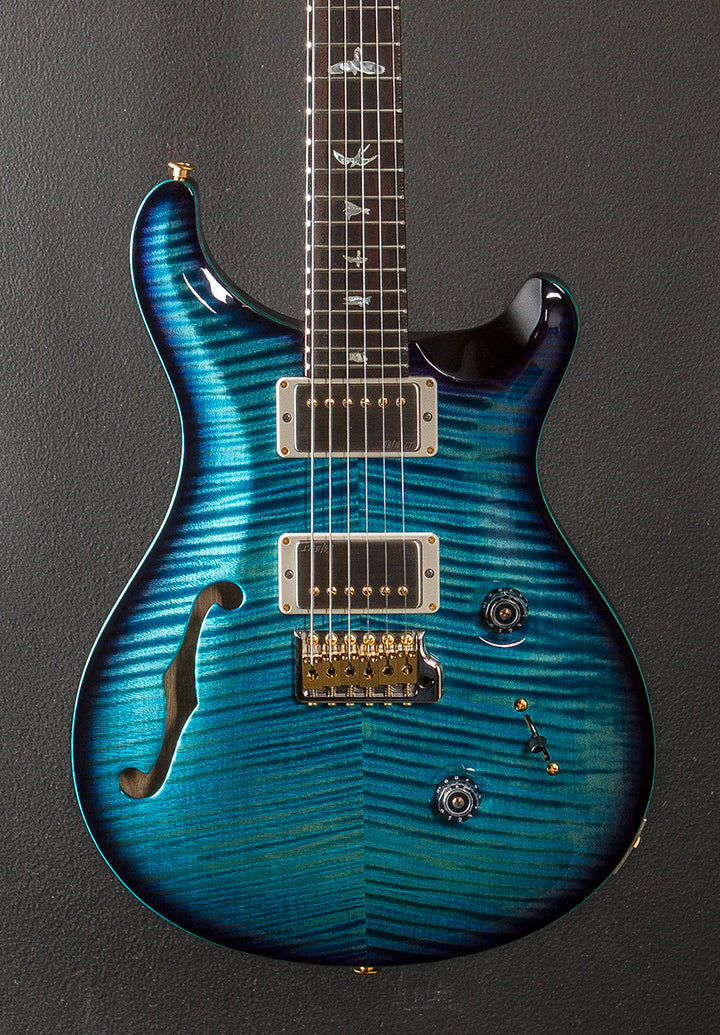 Custom 24 Semi-Hollow Wood Library Limited - Aquableux Purple Burst w/Korina