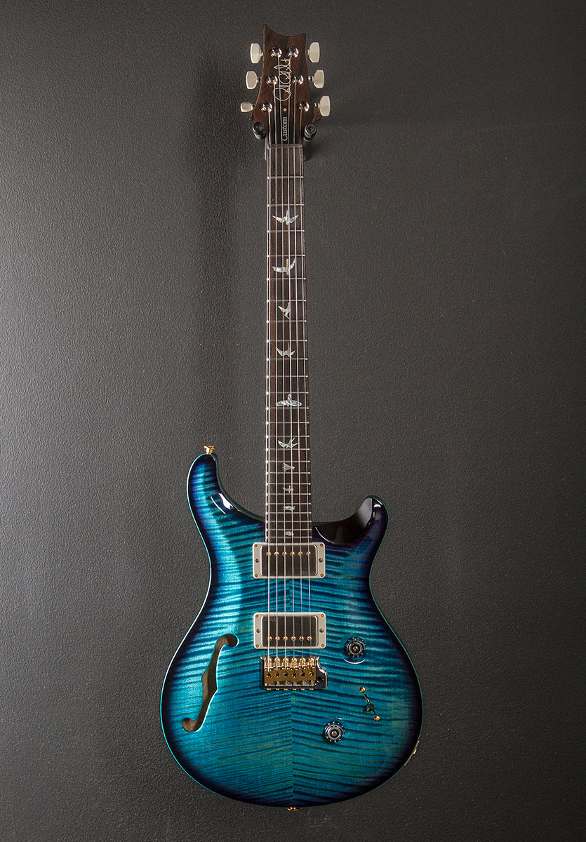 Custom 24 Semi-Hollow Wood Library Limited - Aquableux Purple Burst w/Korina