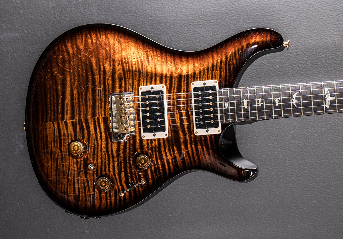 ギター PRS custom24/ Black Gold /1Peace10Top Custom 24 Piezo 10 Top - Black Gold Wraparound Burst – Dave's