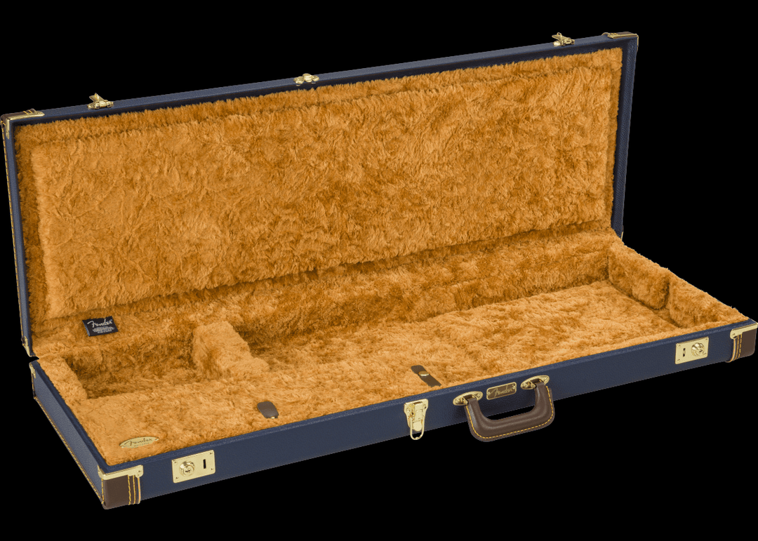 Classic Series Wood Case For Strat/Tele - Navy Blue – Dave's Guitar Shop