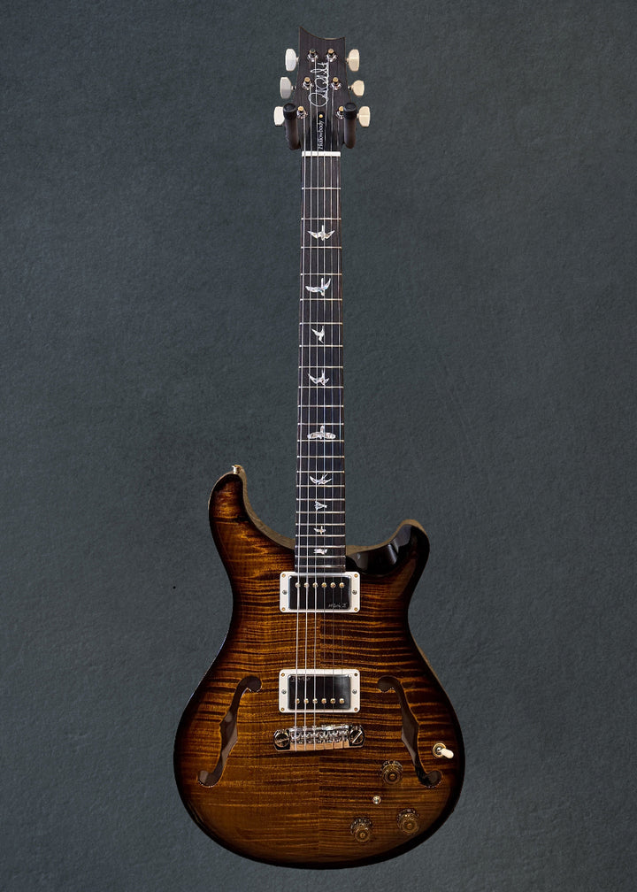 Hollowbody II Piezo 10 Top - Black Gold Wraparound Burst