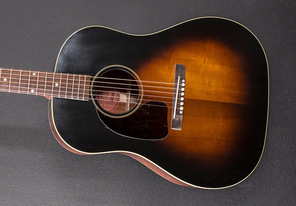 1942 Banner J-45 Left Hand- Vintage Sunburst – Dave's Guitar Shop