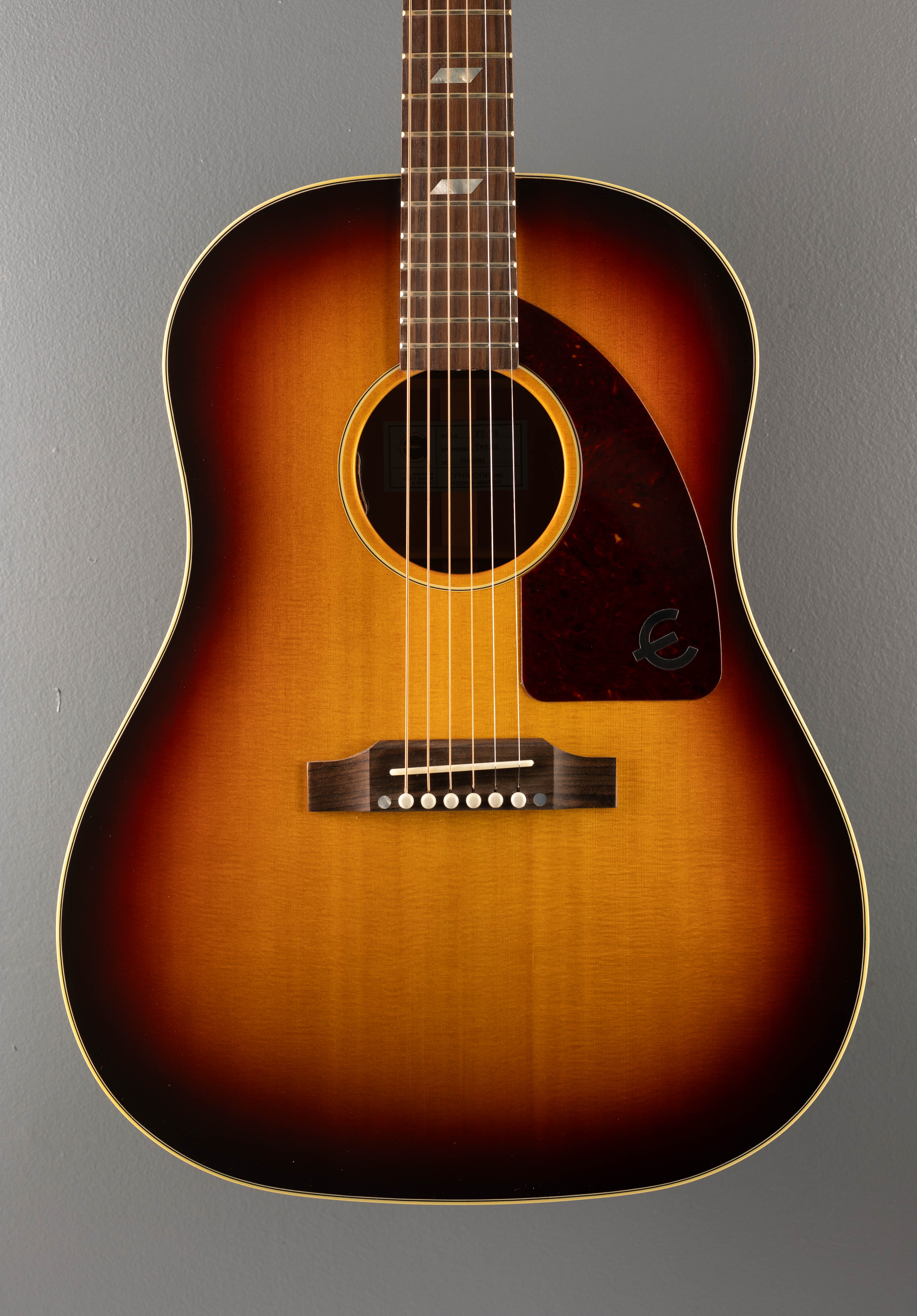 ギター Epiphone Texan USA Collection AN Epiphone Texan (USA Collection) - Vintage Sunburst – Dave's