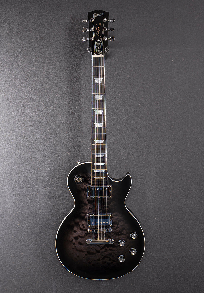Mark Morton Les Paul Modern Quilt - Translucent Ebony Burst Satin