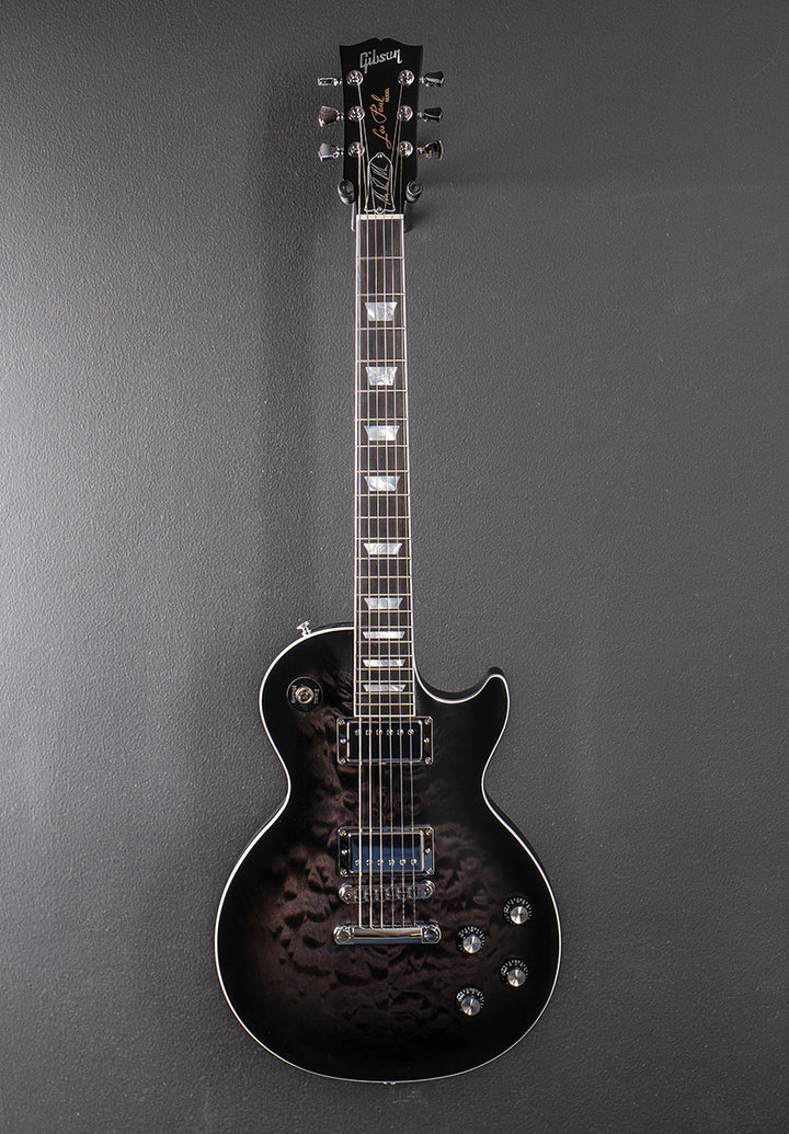 Mark Morton Les Paul Modern Quilt - Translucent Ebony Burst Satin