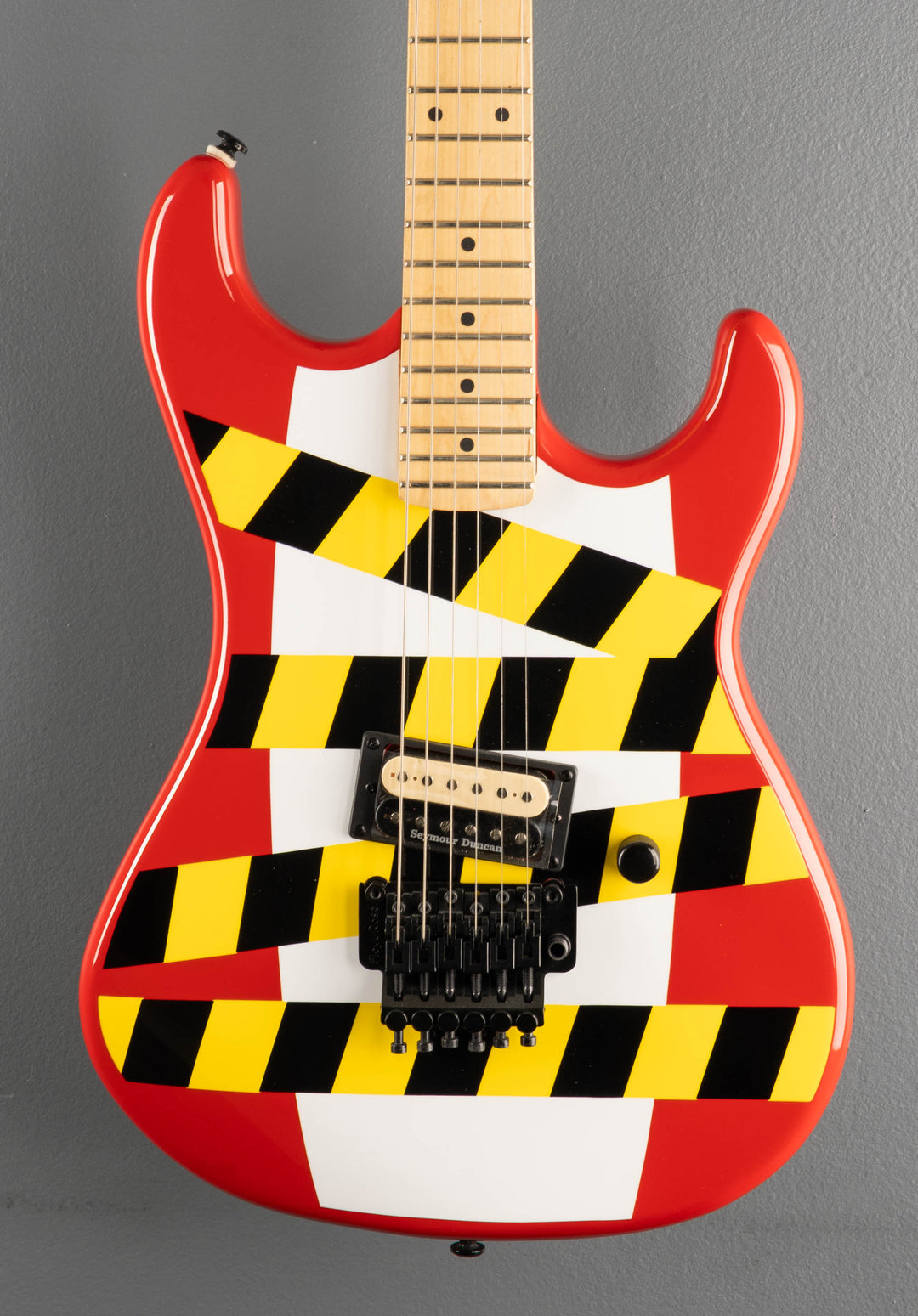Baretta "Danger Zone" Custom Graphic - Warning Tape on White Red