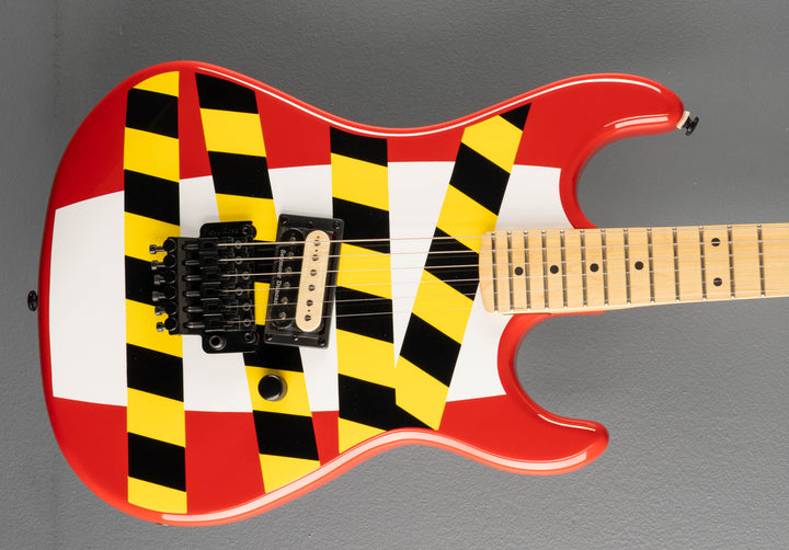 Baretta "Danger Zone" Custom Graphic - Warning Tape on White Red