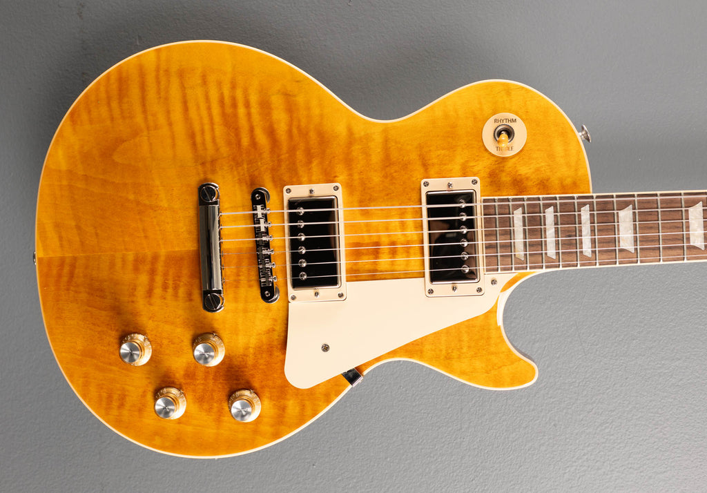 Les Paul Standard 60s Figured Top - Honey Amber – Dave's Guitar Shop