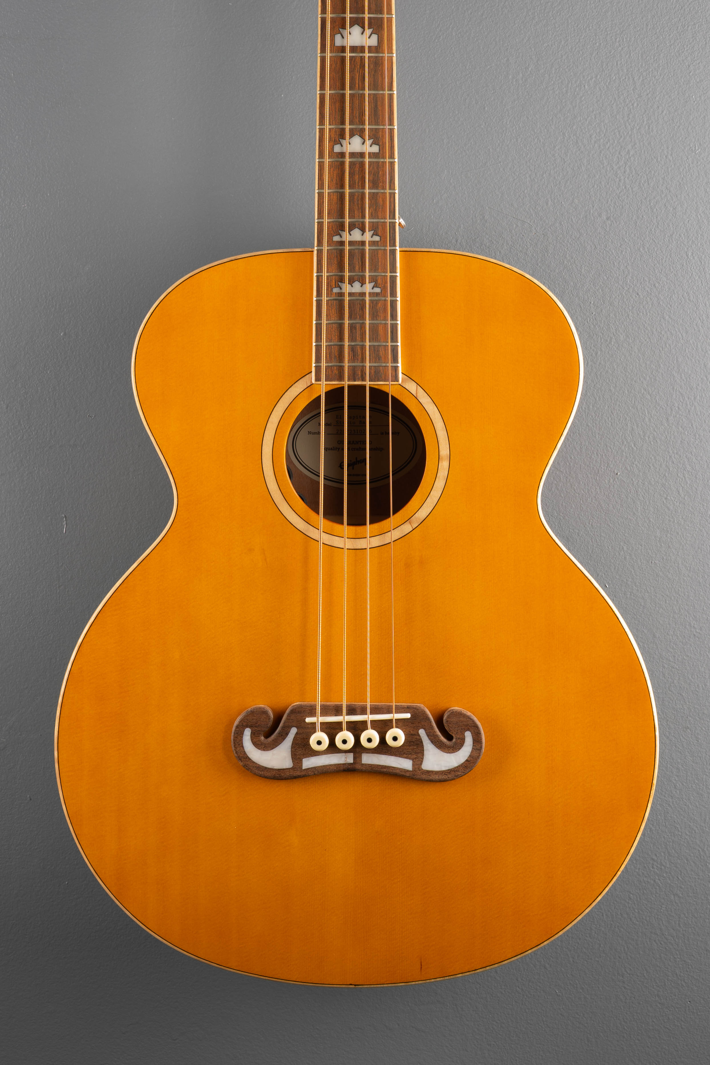 ベース Epiphone El Capitan J-200 Studio Bass El Capitan J-200 Studio Bass - Aged Vintage Natural – Dave's